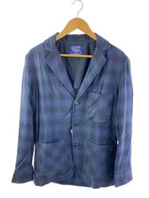 PENDLETON TOPSTAR JKT SP Ombre Check Jacket M Wool NVY Ombre CK - Image 1 of 4