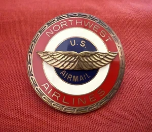 Northwest Airlines US MAIL Captain First Officer Pilot Mütze Abzeichen Crew - Bild 1 von 6