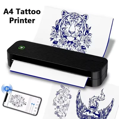 Pristar D210 Bluetooth A4 Thermodrucker Supports A4 Tattoo Paper PJ-722 PJ-763 - Bild 1 von 4