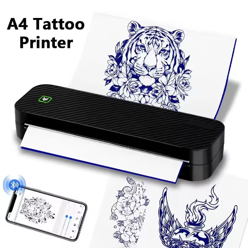 Pristar D210 Bluetooth A4 Thermodrucker Supports A4 Tattoo Paper PJ-722 PJ-763 - Bild 1 von 4