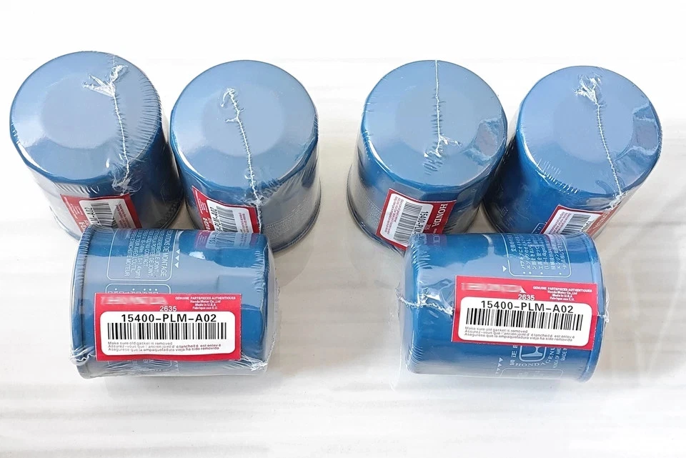 Filtro de aceite 6 15400-PLM-A02 Honda Acura con arandela de tapón de drenaje genuino - nuevo Foto 1 de 1