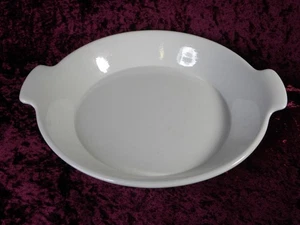 TEEMA WHITE 12" Open Skillet w/ Handles Arabia of Finland Kaj Franck NICE - Picture 1 of 5