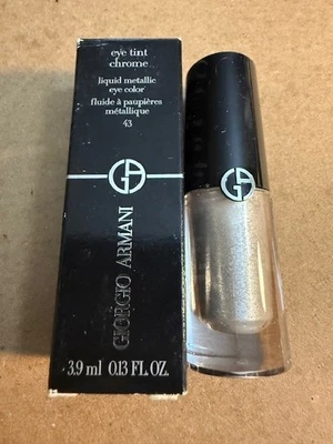 Giorgio Armani Eye Tint CHROME Liquid Metallic Eye Color  43 ICE  NIB  Free Ship - Image 1 of 4