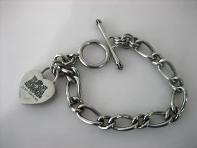 Juicy Couture 银色链式心形饰品 7.5 — 第 1/4 张图片