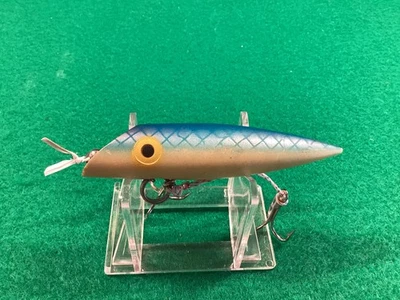 Enchufe J LUHR JENSEN #2 VINTAGE, resplandor/azul trasero/escalado, 3 1/4”, descontinuado Foto 1 de 4