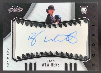 Ryan Weathers 2021 Panini Absolute Rookie Baseball Material Black RC Auto /60 - Image 1 of 2