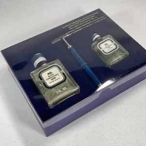 Vintage Royal Copenhagen Gift Set - After Shave 2 Oz, Cologne 1 Oz, Resin Razor - Picture 1 of 11