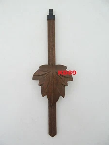 Pendolo per Orologio Pendolo Cucù Foglia Vite Medio Modello Marrone Scuro - Picture 1 of 2