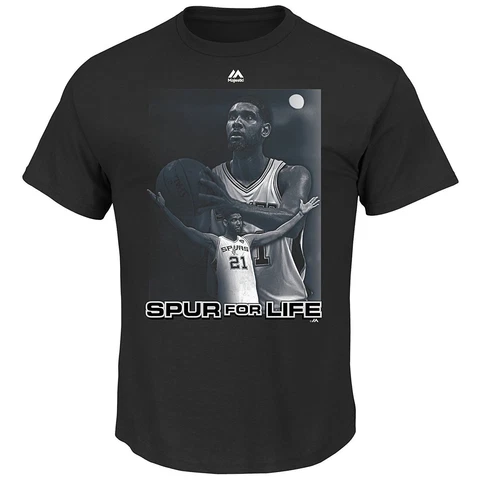 Tim Duncan T-Shirt San Antonio Spurs #21 NBA Mens Spur for Life Big & Tall 2XL Cover