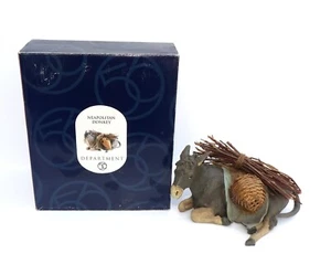 FABULOUS RARE VINTAGE DEPARTMENT 56 NEAPOLITAN NATIVITY #56.39932 DONKEY IN BOX - Picture 1 of 12