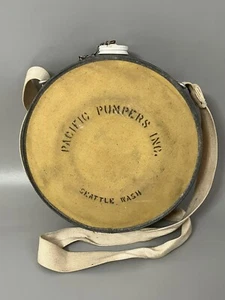 Vtg 4QT OASIS CANTEEN -Pacific Pumpers Inc- Seattle WA - Fire Fighter Water Pump - Picture 1 of 11
