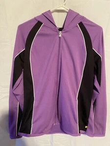 Made For Life Women's Track Suit Jacket Black/Purple/ White Size PL - Picture 1 of 4