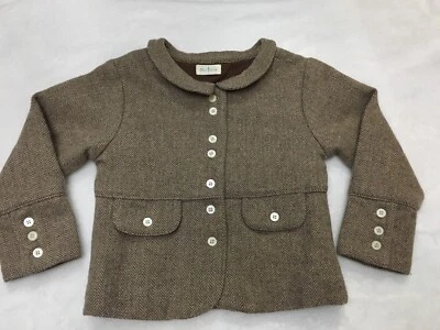 Chaqueta de lana Olive Juice para niños pequeños 4-5T Foto 1 de 4