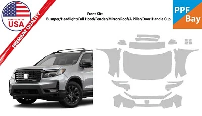 Kit de precorte de película de protección de pintura delantera PPF para Honda Ridgeline 2024-2025 Foto 1 de 4