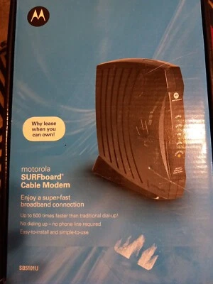 Brand New Open Box Motorola SB5101U SURFboard Cable Modem - Image 1 of 4
