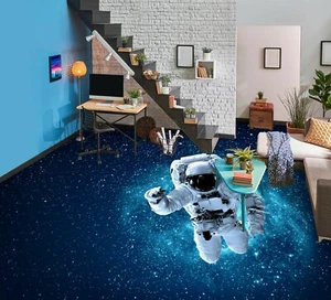 Quadro da parete 3D Astronaut Star 1479 pavimento indeciso carta da parati famiglia DE Zoe - Foto 1 di 5