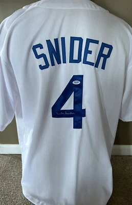 Duke Snider Signed  Autographed Los Angeles Dodgers Jersey  PSA  XL - Image 1 of 3