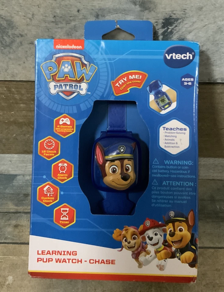 Factory VTech Paw Patrol Skye Learning Watch Nick Jr 4 Games 12 Faces