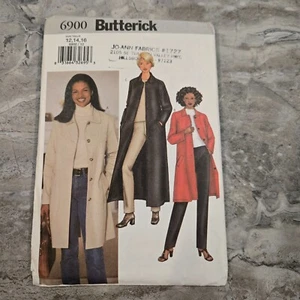 Butterick #6900 Misses/Petite Sizes 12-14-16 Unlined Jacket/Coat UNCUT - Picture 1 of 6