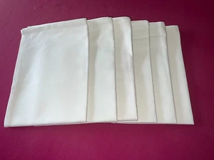 6 essuie-main en piquet blanc H 84 cm x 61 cm - Foto 1 di 4