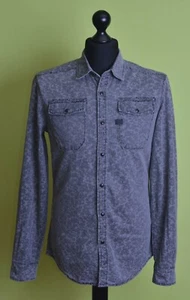 G-Star Mens Landoh Shirt L/S Size Small - Foto 1 di 5