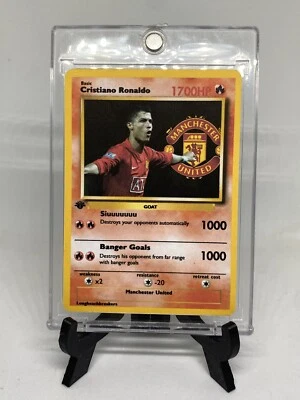 Carta Pokémon Cristiano Ronaldo Arte Completo Portugal Foto 1 de 2