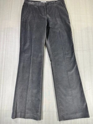 Pantalones elásticos delanteros planos grises Calvin Klein para mujer talla 6 #3284 Foto 1 de 4