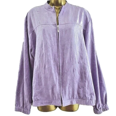 Chaqueta Bomber Y2K Imitación Gamuza XL Cortavientos Mariposa Hada Suave Niña Minimalista Foto 1 de 4