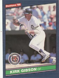 FREE SHIPPING-MINT-1986 Donruss Kirk Gibson #125 TIGERS PLUS BONUS CARDS - Picture 1 of 1