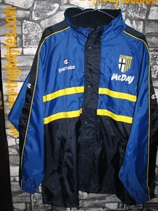 Vintage Parma calcio Parmalat Joy nylon jacket '80 football soccer jersey shirt  - Imagen 1 de 2