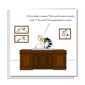 SWIZZOO Funny New Baby Congratulation Card New Parents Fun Humorous Pregnancy - Picture 1 of 9