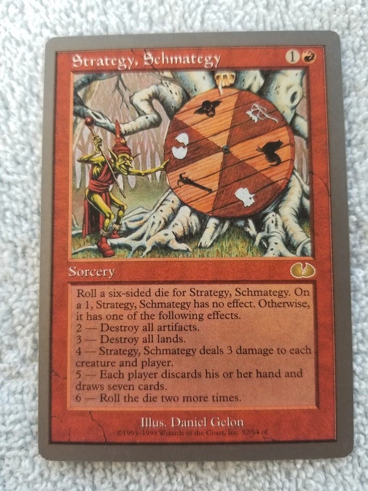 STRATEGY, SCHMATEGY - Unglued - Magic the Gathering MTG - NMT - Free S/H in US - Image 1 of 1