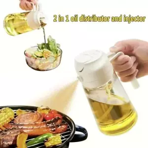 2 in 1 200/300/500ml Oil Spray for Kitchen Spray Oil Bottle Oil Washer - Picture 1 of 24
