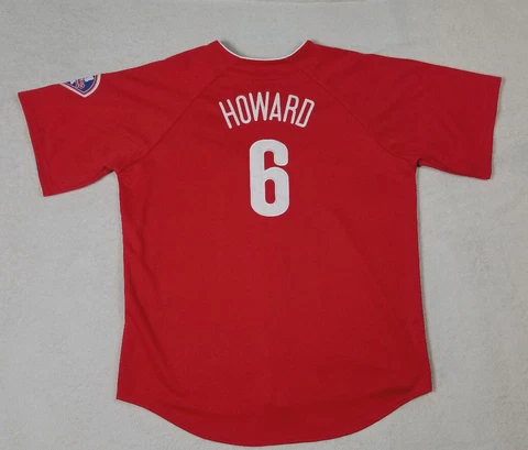 Ryan Howard #6 Philadelphia Phillies Stitched Jersey - Majestic - Red - Mens XL Cover