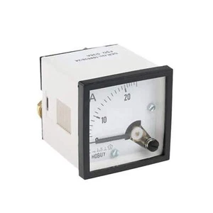 RS Hobut D48SD Analogue Panel Ammeter 0/25A Direct Connected AC 48mmx48mm 312-75 - Picture 1 of 7