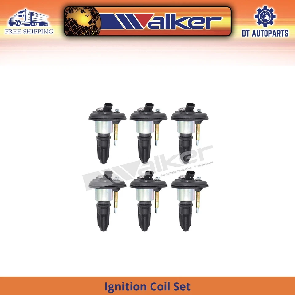 Juego de bobinas de encendido Walker Isuzu Ascender 4,2 L L6 2003-2005, 2008 Foto 1 de 4