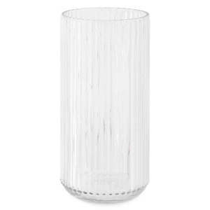 Jarrón estriado de cristal moderno diseño acanalado de vidrio - Imagen 1 de 8