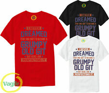 Funny T-Shirts Men's Grumpy Old Git T Shirt Dad Grandad Uncle birthday tshirt
