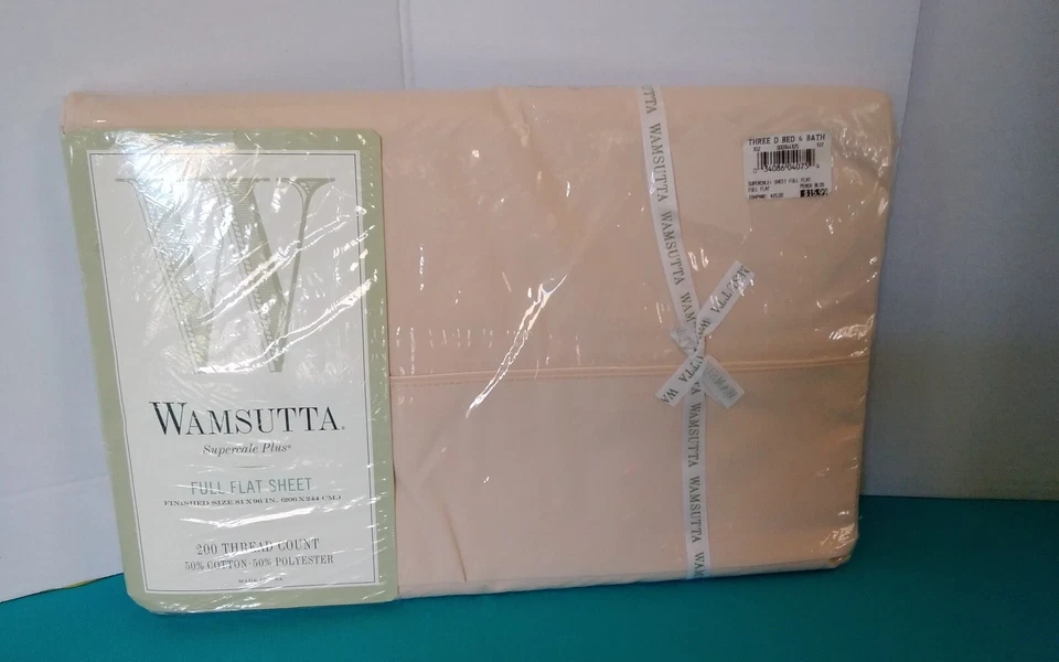 Wamsutta Supercale Plus Full Flat Sheet 200 Thread Count Color: Pearl - Image 1 of 4