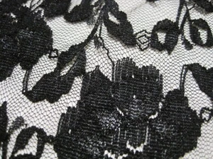 2m Flower Floral Stretch Lace Fabric Vintage Sewing Soft Tulle Mesh Dress - FL - Picture 1 of 6