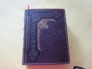 LIVRE MISSEL SEPT SACREMENTS 1903 FRANCAIS LATIN CUIR - Picture 1 of 8