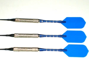 Soft Tip Darts, gebraucht 10 Gramm vergoldet mit neuen Aluminium Shafts und Flights #2963 - Bild 1 von 3