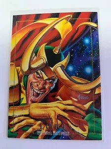 LOKI / 1992 Marvel Masterpieces BASE Trading Card #50 - Art by JOE JUSKO - Picture 1 of 5