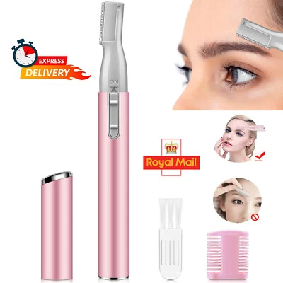 Electric Eyebrow Trimmer Razor Shaver Facial Hair Remover Eyebrow Ladies Women - Image 1 of 4