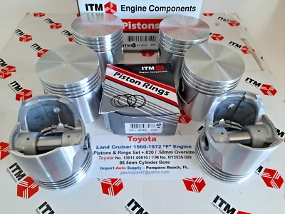 Toyota Land Cruiser 1960-1972 "F" Engine +.020 Oversize Pistons & Rings - Image 1 of 4