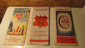 3 Old  Road Maps Conoco Phillips 66 Champlain Lot 6 - Picture 1 of 2