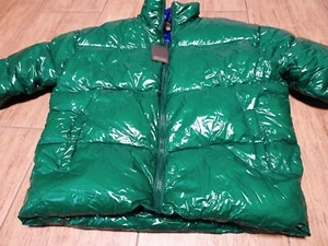 Glossy Shiny Glanz Puffa Lackjacke Lackoptik Daunenjacke Gr. L - Bild 1 von 2