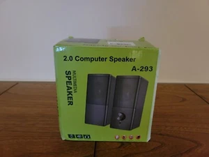 Computer Speaker, Compact Size Speaker with Headphone Jack, Enhanced Bass - Picture 1 of 3