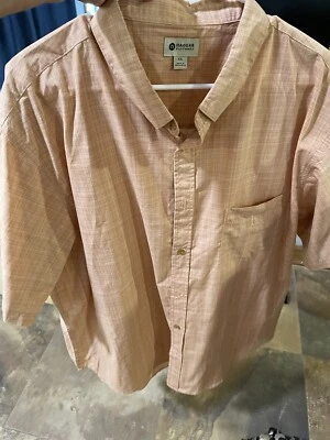 Haggar Clothing Men's 100% Cotton Woven Short Sleeve Shirt Size XXL - Image 1 of 4