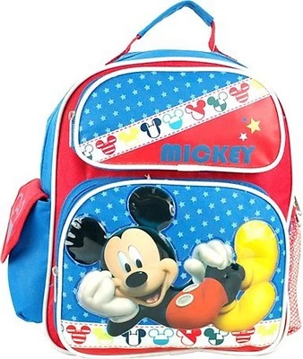 Mochila escolar Disney Mickey Mouse roja, blanca y azul 16" - ¡Nueva con etiquetas!! Foto 1 de 3